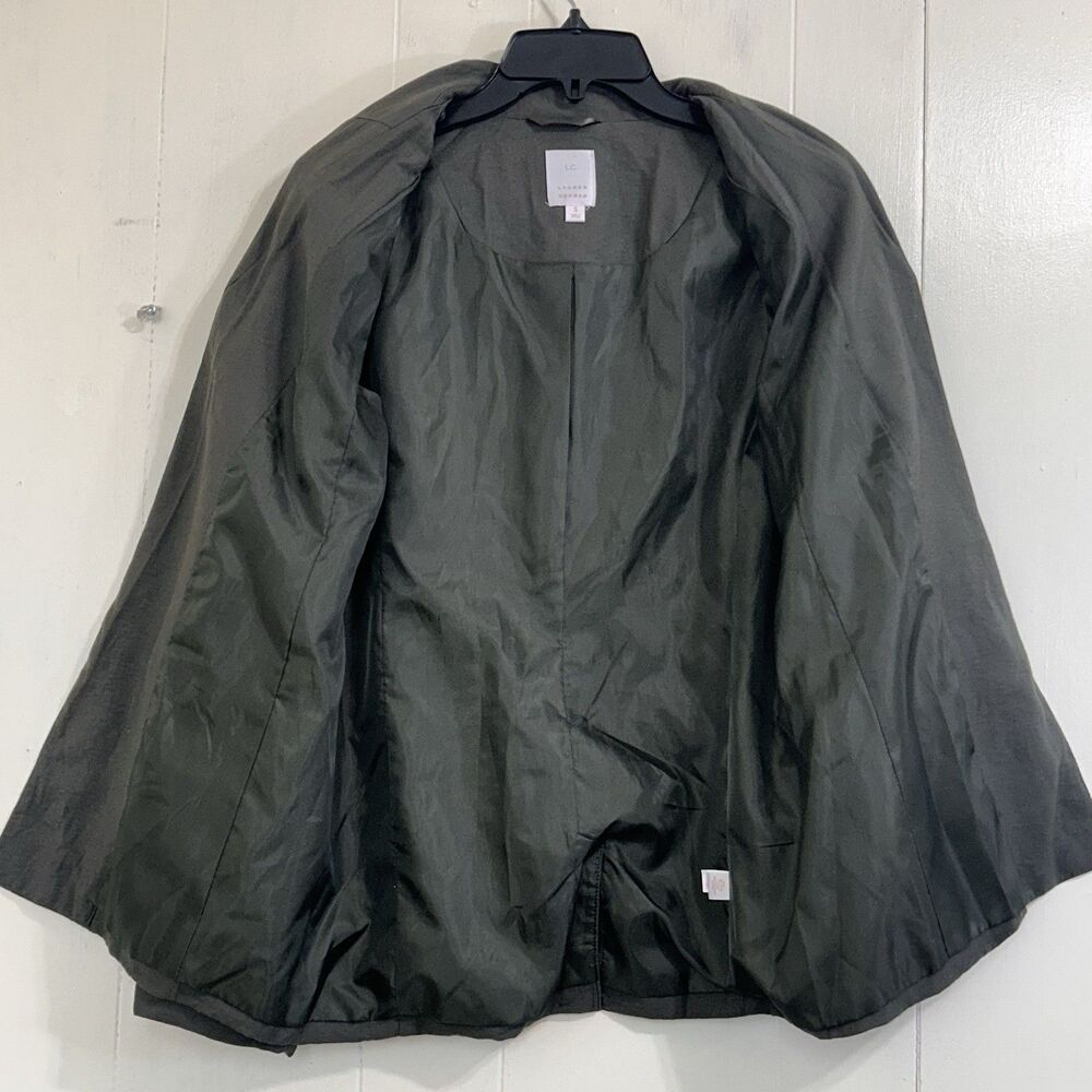 Lauren Conrad Blazer Size S Olive Green Open Blazer Long Sleeve Size Small - Picture 3 of 13